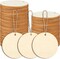 3" Unfinished Wood Circles 10 Pack – Blank Round Wooden Discs for DIY Crafts, Ornaments & Painting Projects (Strings Not Included)